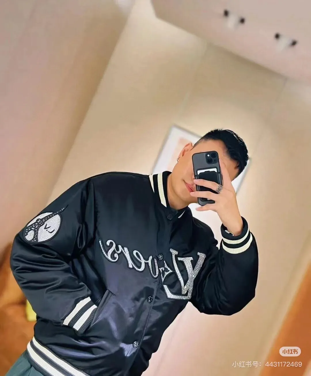 Louis Vuitton 24Fw Embroidered Polyamide Cotton Baseball Jacket Jacket